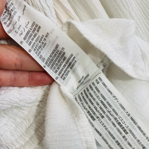 Hollister long sleeve smocked cinch-front crop top L - Picture 5 of 6